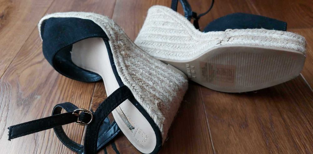 espadryle, sandały damskie na koturnie nowe 38 Primark