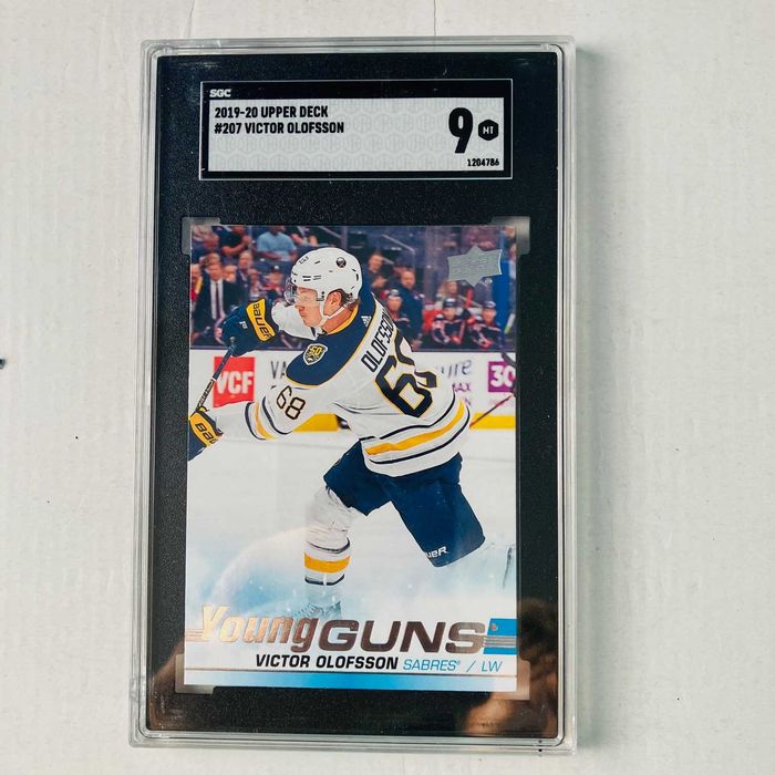 Karta NHL hokej grejd SGC 9 Olofsson young guns