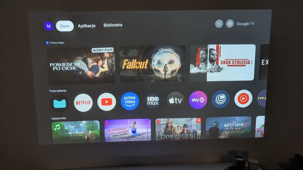 Projektor Optoma 4K CinemaX P2 laser + 2 pary okularów 3D  kino domowe