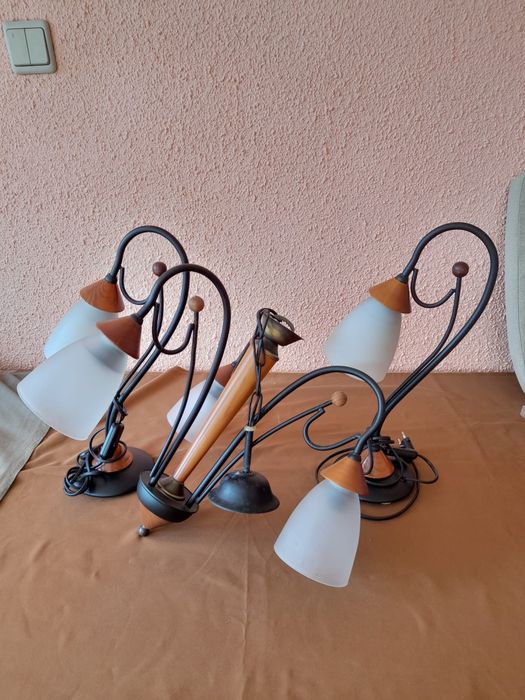 Conjunto de candeeiros para quarto