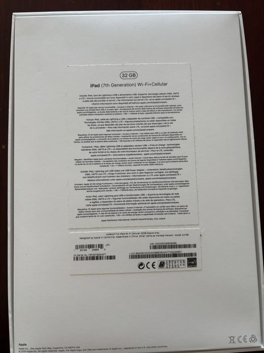 iPad (7th Generation) Wi-Fi + Cellular 32GB