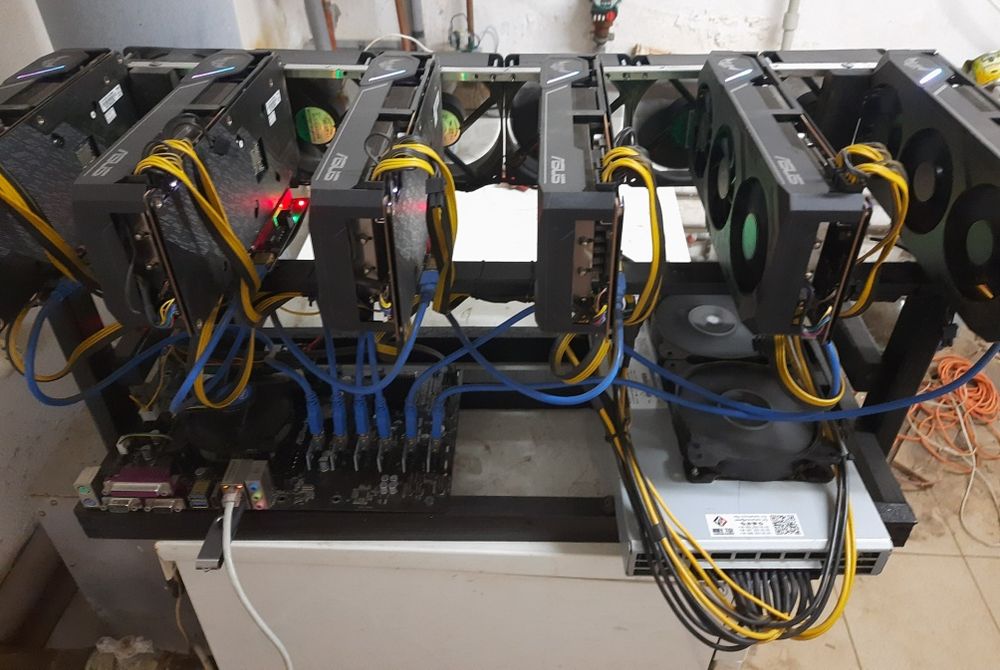 Майнинг ферма на 6 видеокарт продажа БЕЗ карт