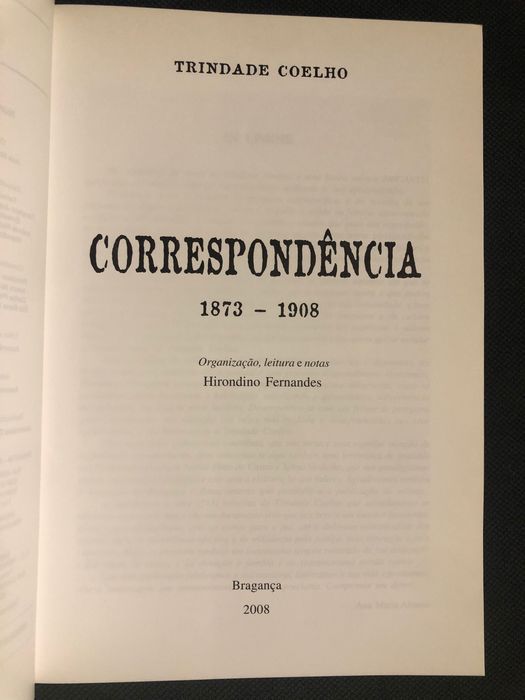 Trindade Coelho Correspondência/ Estudos sobre Jorge de Sena