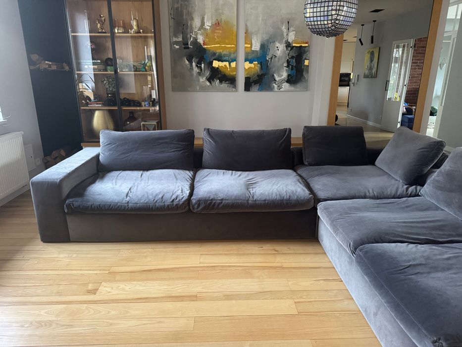 Sofa kanapa narożnik duża wygodna antracyt 360x120x270