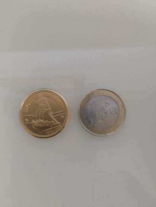 Moeda de ouro 1 euro ano 1996