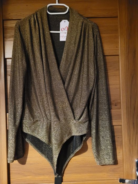 Body damskie czarno złote XL nowe