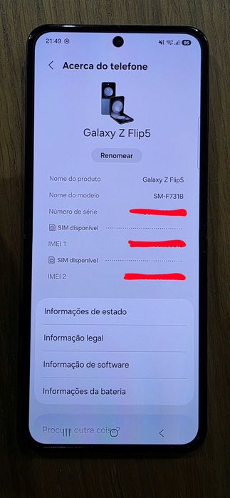 Samsung Z Flip5 5G 512GB - Desbloqueado - Dual Sim