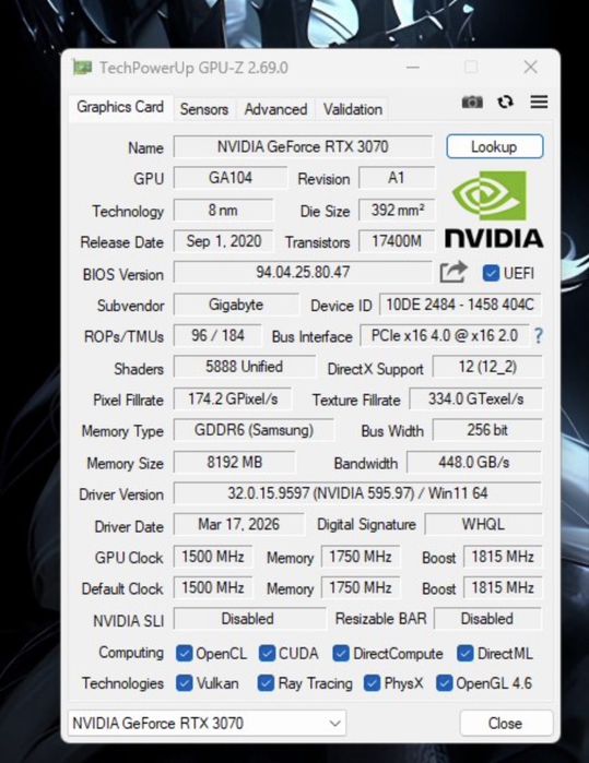 obudowa komputera rtx 3070