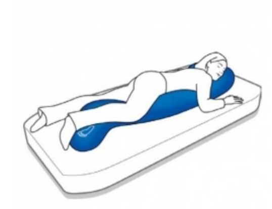 Almofada/Rolo Impermeável em formato S de cor preta - Está Novo