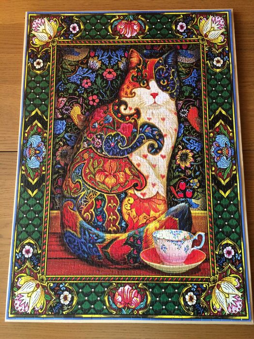 Obraz z puzzli – KOT / ułożone puzzle