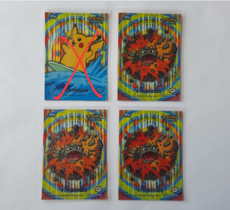 Cartas pokemon topps series 2