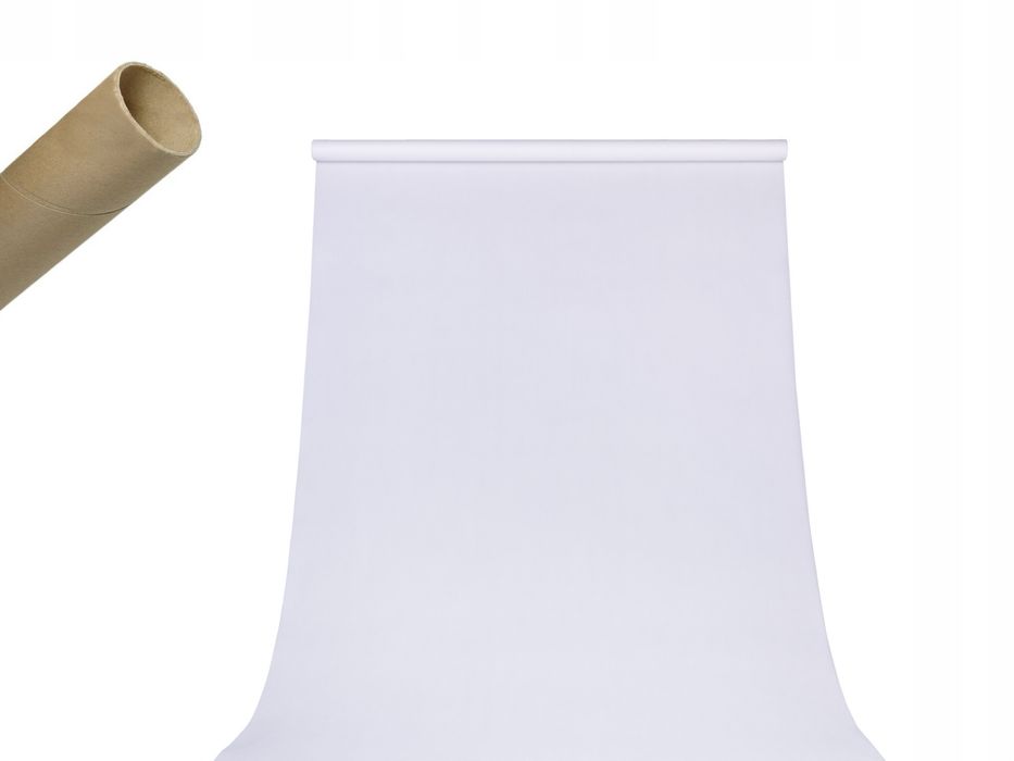 Білий Вініловий фон для фото 2.5/5 на металевій трубі і з кріпленням.