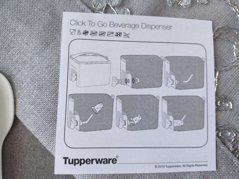 TUPPERWARE Transporter Niezbędnik na napoje 3L