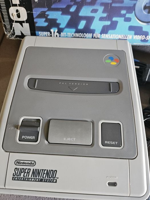 Consola super nintendo com caixa