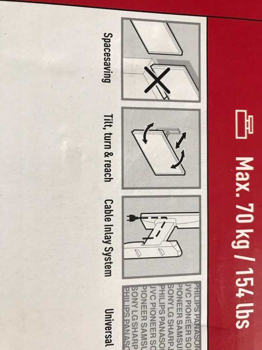 Настінне кріплення Vogels VFW365 для моніторів РК-дисплея з поворотом