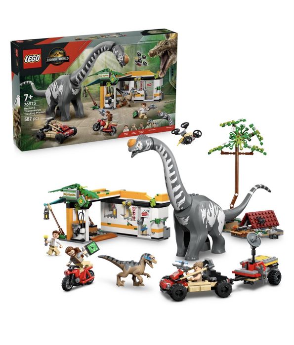 LEGO 76973 Jurassic World Na tropie tytanozaura i raptora