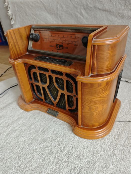 Stare radio retro sprawne plus odtwarzanie kaset