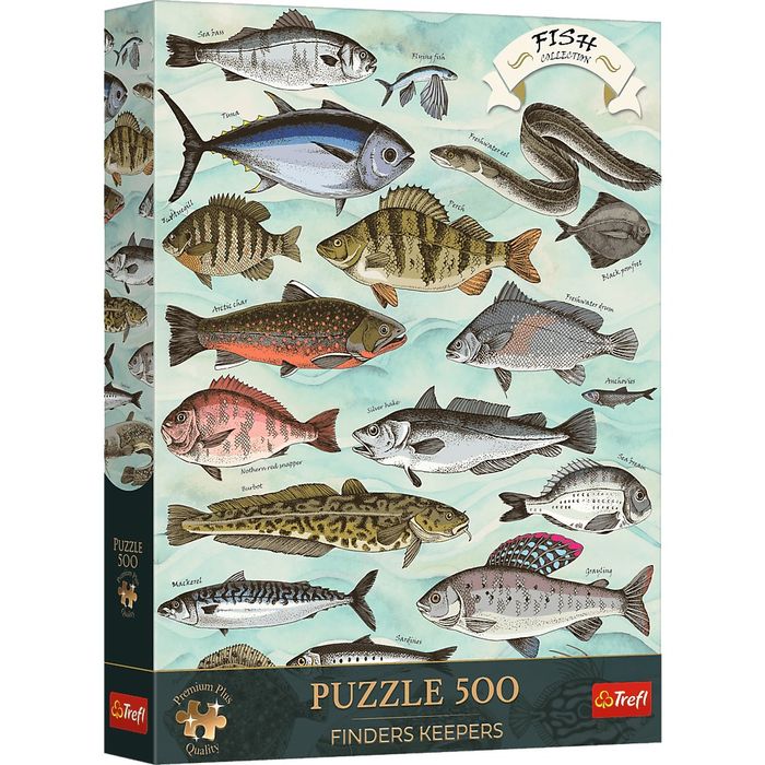 Puzzle 500 Trefl Premium Plus Finders Keepers Ryby 37609. Nowy Produkt