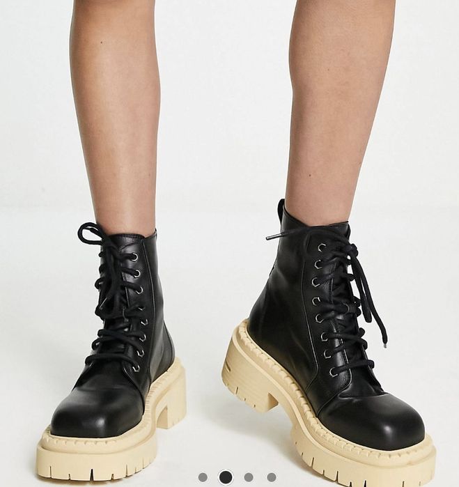 Черевики ботинки шкіряні topshop asos