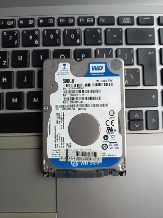 Новый жесткий диск 500GB WDC WD5000LPVX-16V0TT3