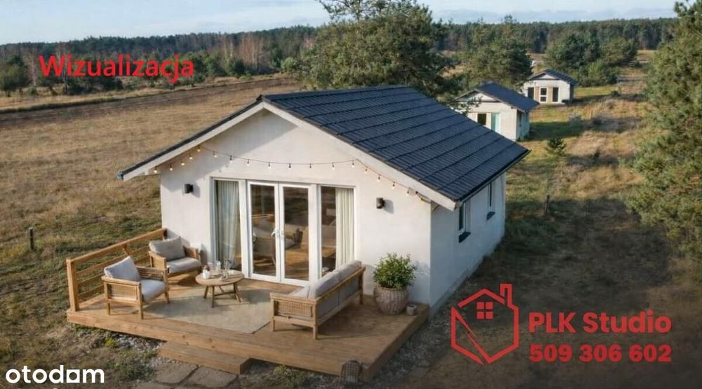 Mały domek w pobliżu lasów i jezior