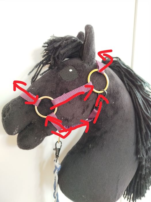Kantar z futerkiem dla hobby horse