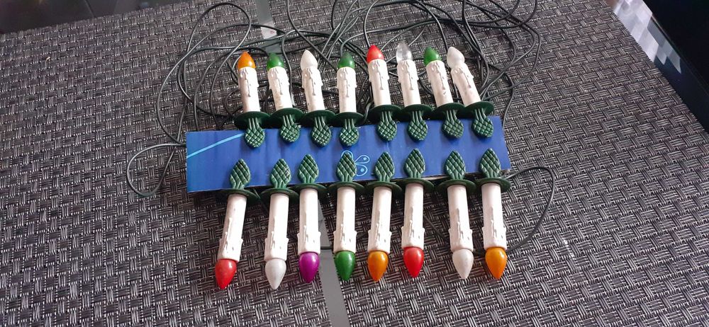 Lampki choinkowe swieczki z PRL -u