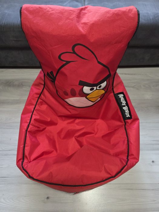 Pufa, pufa, worek, fotel angry birds