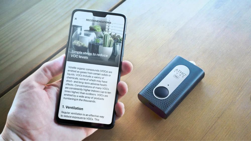 Atmotube pro -medidor de qualidade do ar