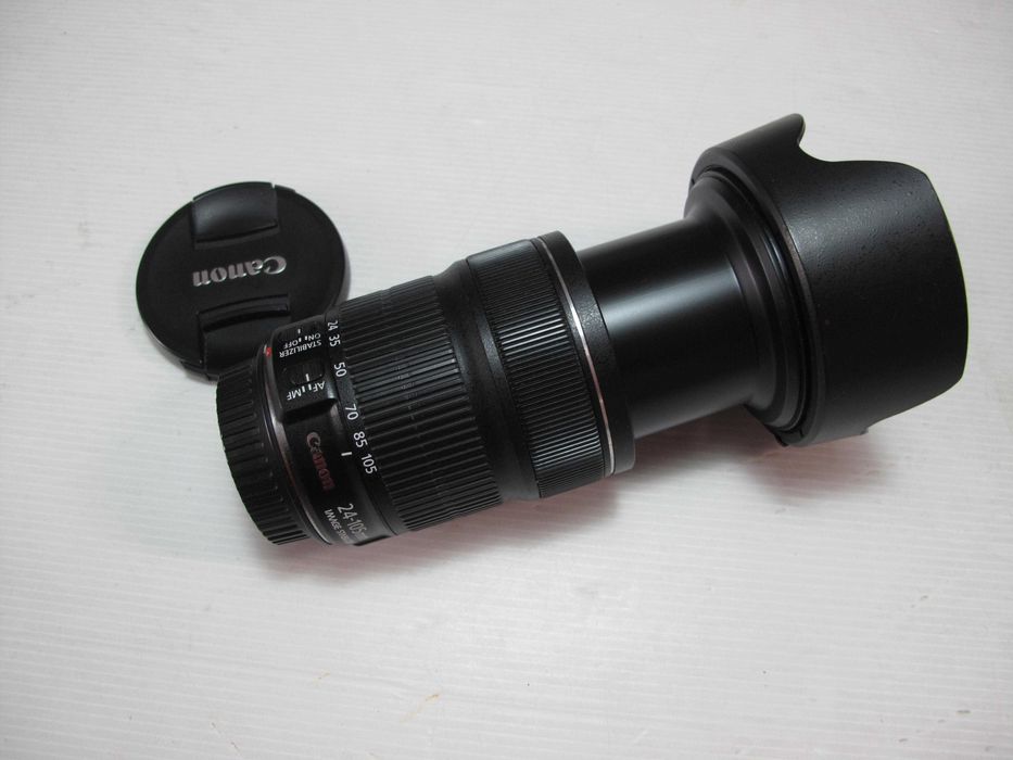 Canon EF 24-105 L IS STM completa bol estado geral conforme fotos