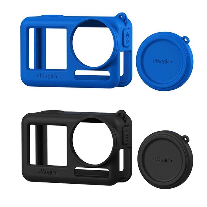 osłona silikonowa kamery + kapsel + 2 smycze DJI Osmo Action 4 BLUE
