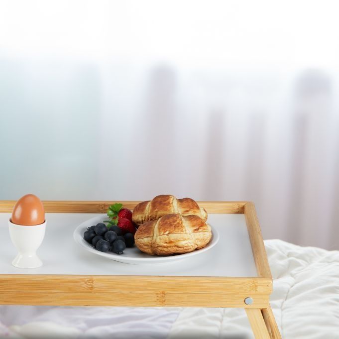 Taca śniadaniowa Biały skandynawski 23x63cm