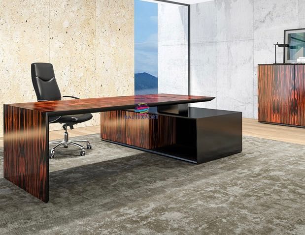 Linha Prime Secretária Mesa Reunião Direção Armário Aparador Madeira