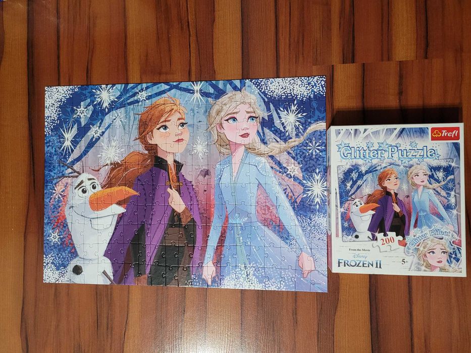 puzzle Trefl Glitter Puzzle Frozen II 200 el.
