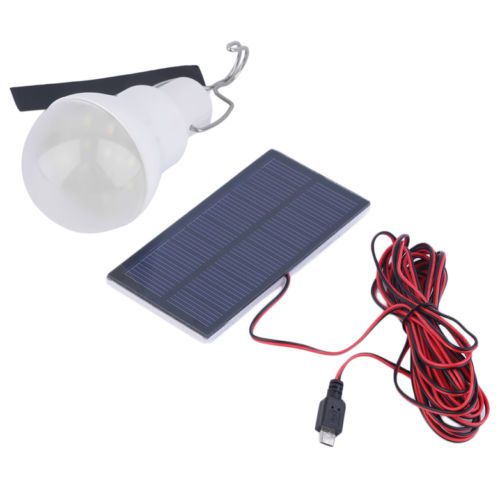 Portable LED Lamp with Battery and Solar Panel (micro USB) - New64297866593923120