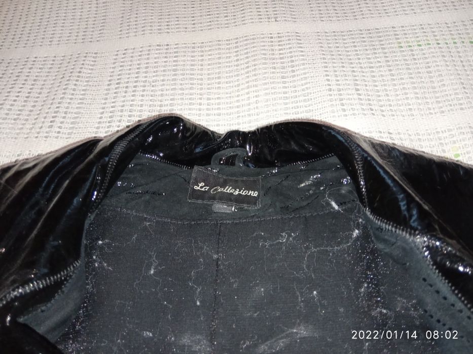 Куртка  женская кожаная XL рукав 3/4