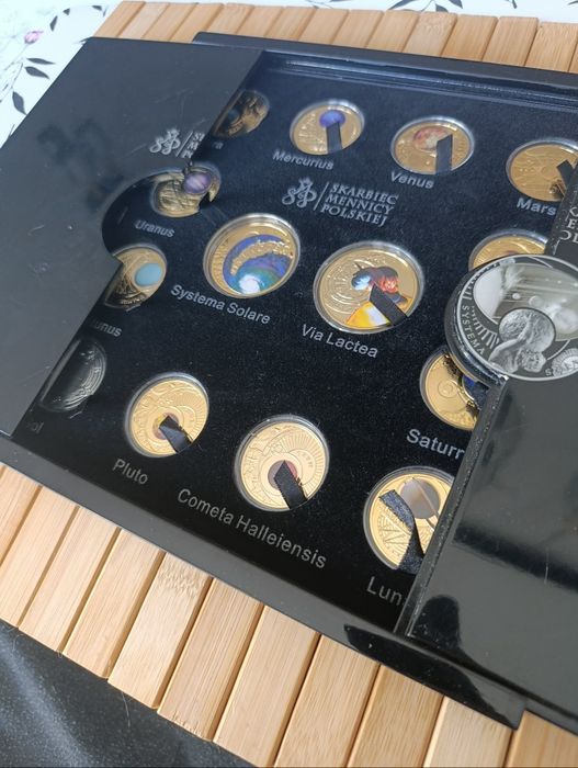 Zestaw Systema Solare 14  numizmatów+kasetka