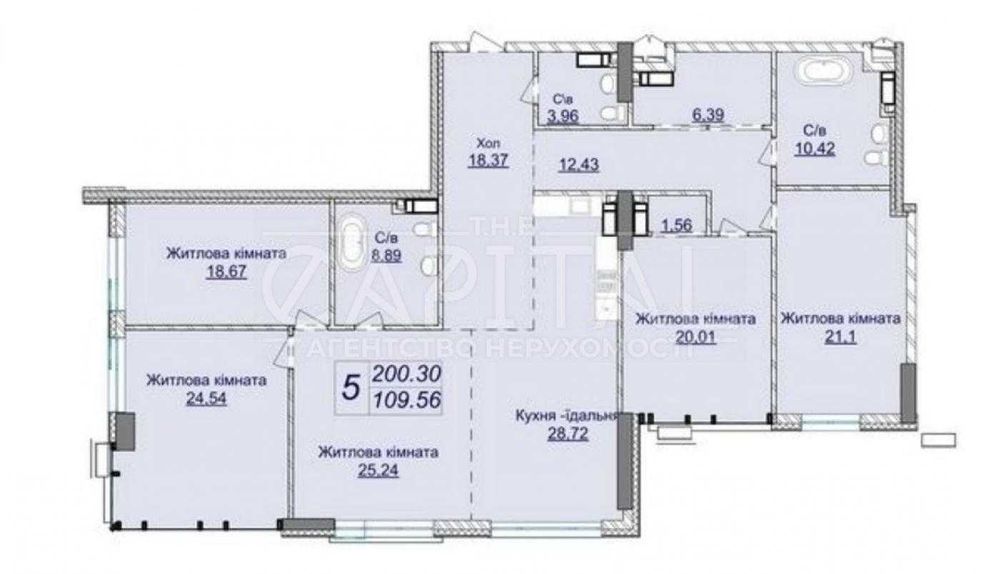 4+-rooms apartment apartment by the address st. Bulvar Druzhby Narodov (area 200 m²) - Atlanta.ua - photo 3