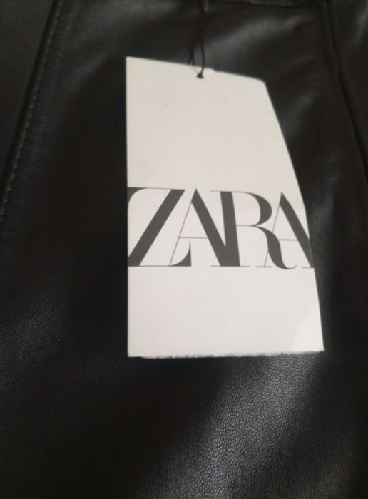 Шкіряні штани Zara зі 100% шкіри
