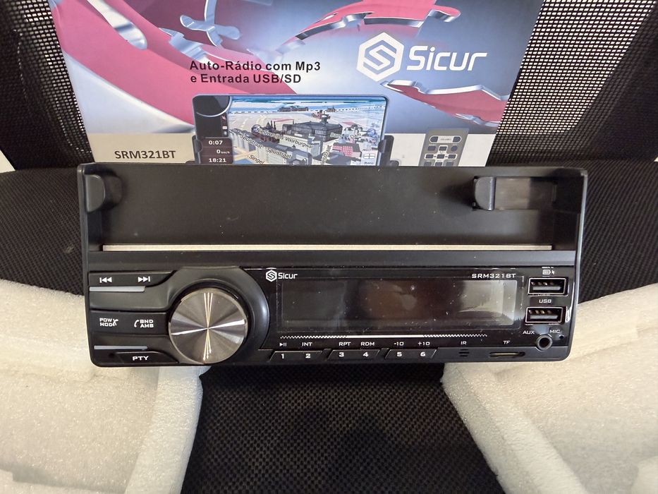 Auto-rádio SICUR SRM321BT NOVO (Selado) + Fatura