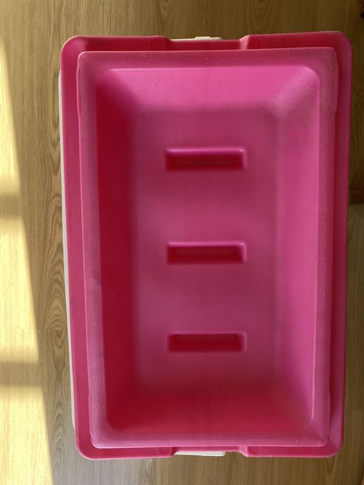 Geleira rosa e branca