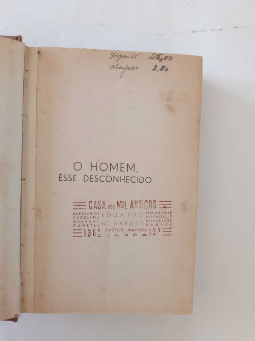 O Homem Esse Desconhecido - Alexis Carrel