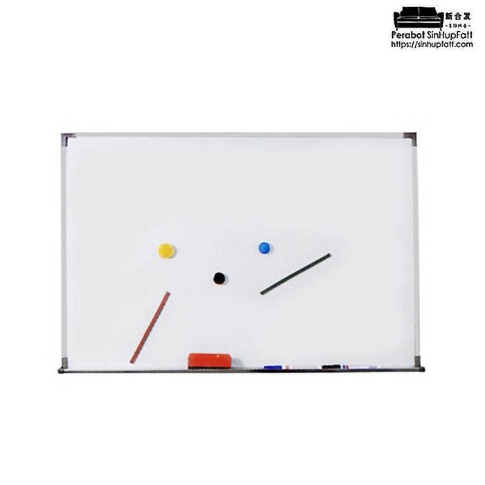 Quadro Branco Magnético com Moldura em Alumínio (~60x45cm)