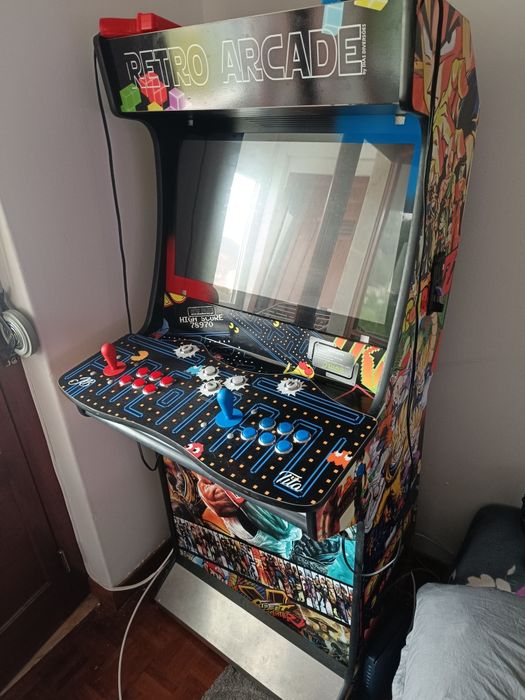 Máquina arcade vários jogos e extras