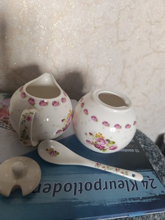 Посуд мініатюрний чайник молочник сахарничка