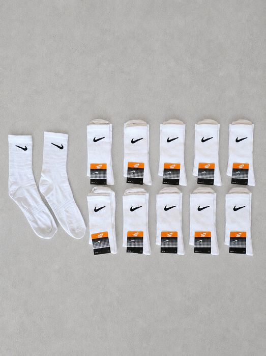 Skarpetki Nike 41-44 białe 10 par