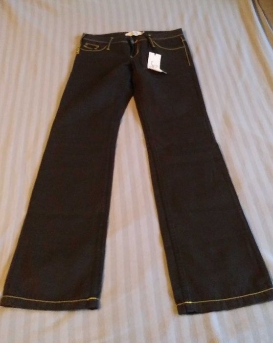 School Rag 27 vintage czarne lekkie cienkie spodnie bawełna len