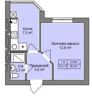 Продаж квартири  ЖК Празький 2, здача будинку у 2026р.,