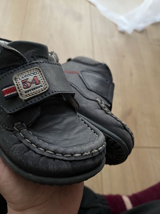 Buty lasocki skórzane trzewiki 24 na rzep