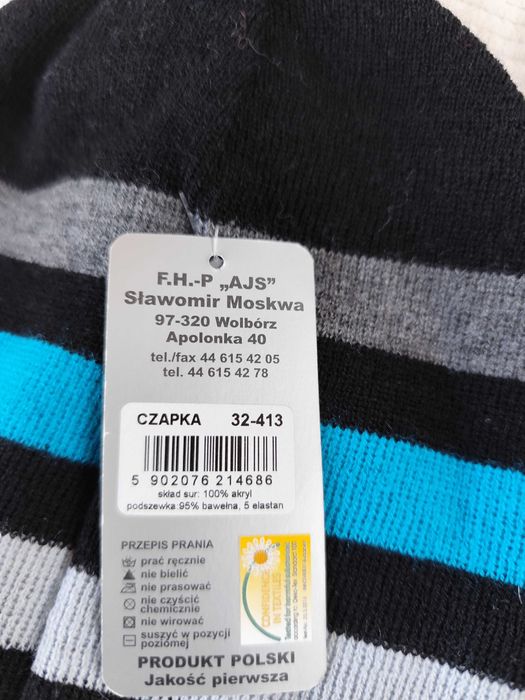 Czapka dla chłopca ocieplana  Nowa Okazja - 38 zł
